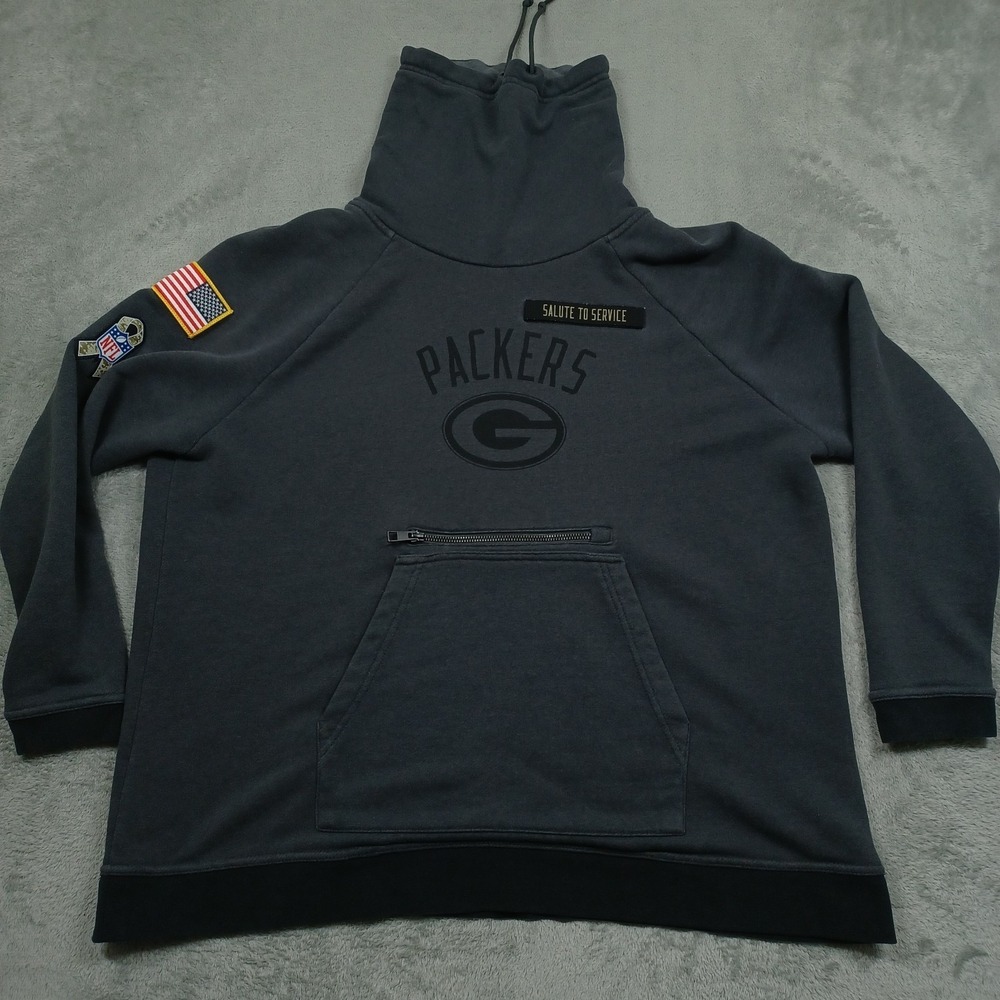 Green Bay‎ Packers Sweater Womens XL Gray Pullover NFL Nike Football